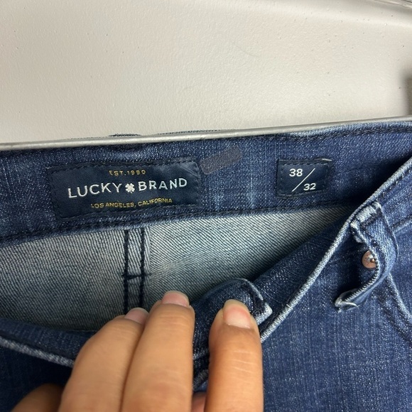 Lucky Brand Straight Blue Jeans Plus size 38/32 outdoor Work wear - Picture 5 of 11